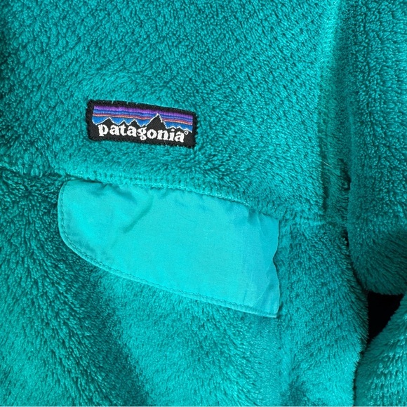 Patagonia Women’s Re-Tool Snap-T Fleece Pullover Aqua Blue Size XS - Picture 8 of 10